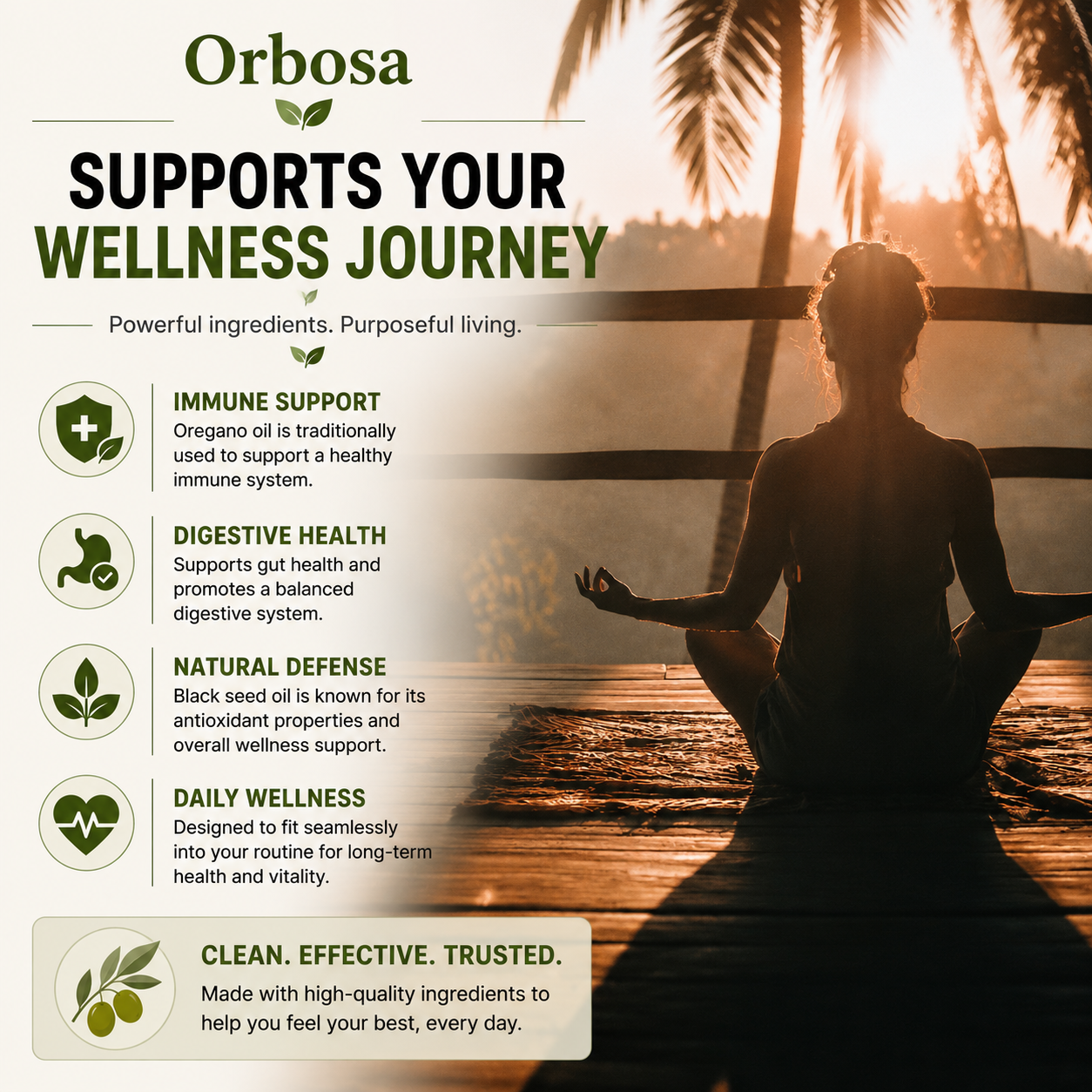 Orbosa Black Seed & Oregano Oil Capsules - Immune Support And Daily Wellness