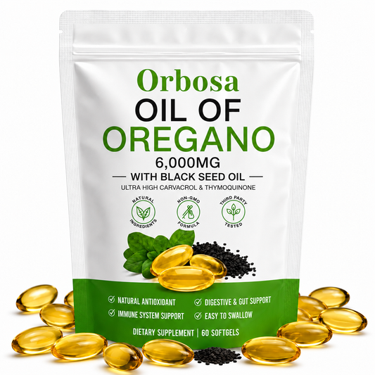 Daily Gut & Immune Support Oregano & Black Seed Oil Capsules